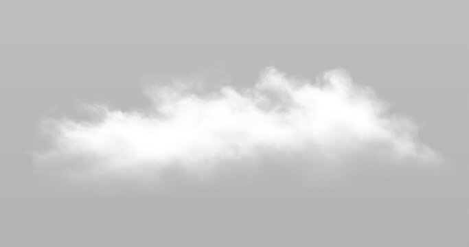 Soft white cloud with misty texture and natural atmospheric appearance.