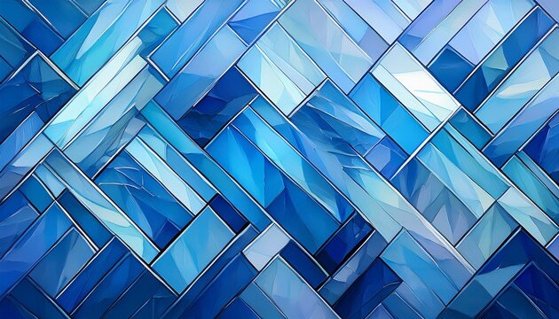 geometric blue ice texture background