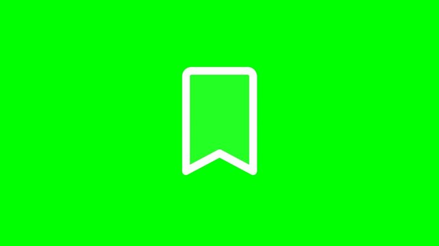 Dynamic Motion Video of a bookmark icon