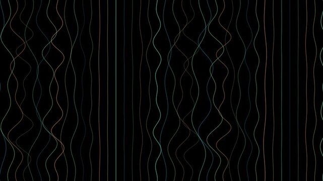 Abstract vertical lines loop seamlessly over a dark background.