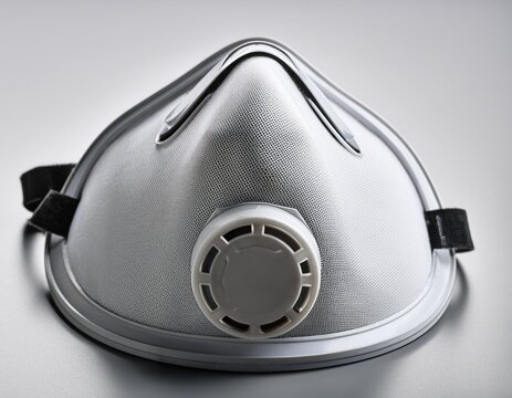 white dust respirator half mask with gray filters