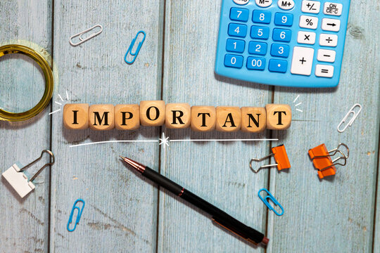 Important Notice - Priority Information, Attention and Business Reminder Concept.