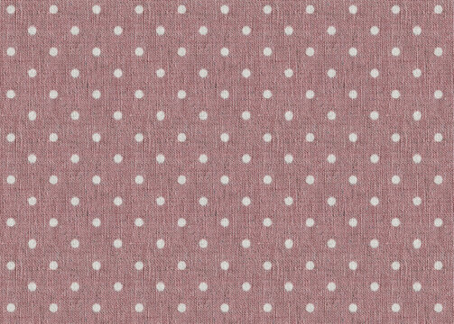 Pink Polka Dot Textile Pattern Background