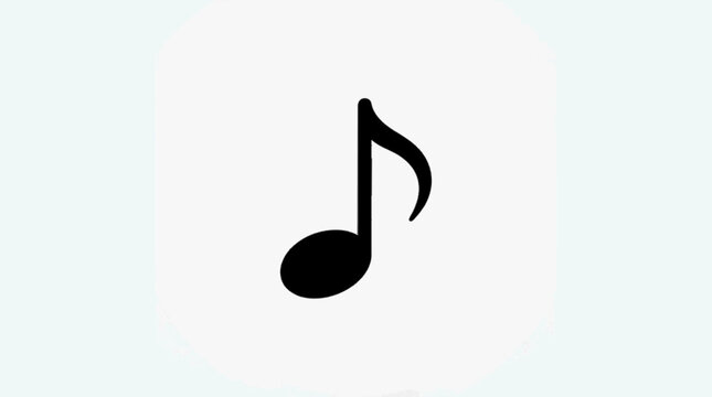 Vector music note icons and symbols. Includes quarter notes, eighth notes, and treble clef in black and blue variations. Clean flat, line art, and gradient designs. Perfect for music app, s
