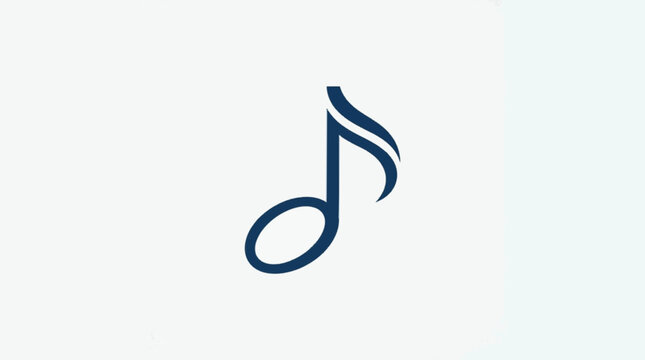 Vector music note icons and symbols. Includes quarter notes, eighth notes, and treble clef in black and blue variations. Clean flat, line art, and gradient designs. Perfect for music app, s