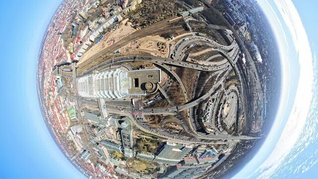 Winter Drone Flight Over ICC and AVUS, Berlin &ndash; 4K Aerial