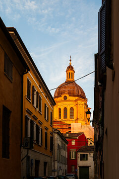 Historic Church Dome with Surrounding Buildings, Italy, Lombardy, Mantua, 3 June 2026