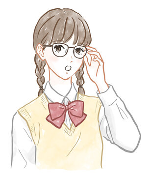メガネの女の子