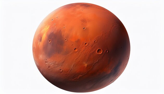 mars planet white background space graphic resource isolated on a white background