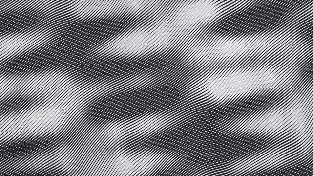 Copperplate Burin Engraving Curved Hatching Drapery Tone Seamless Loop in calm chalk tones