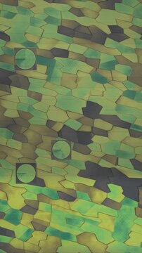 Aerial Farmland NDVI False Color Map With Drone Survey Swath And Center Pivot Irrigation Seamless Loop in bright slate tones vertical 9:16
