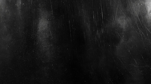 Dust and Scratch Texture Overlay on Black Background