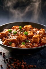 Fototapeta premium Spicy Mapo Tofu with Steam