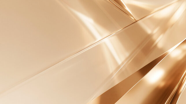 Abstract Glossy Gold Metallic Waves Background