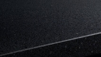 Fototapeta premium Absolute Black Granite Slab Edge Detail Texture
