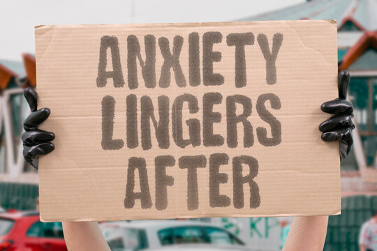 "Anxiety lingers after" Financial worry doesn't vanish just because the bills are paid. WORRY. BILLS. ANXIETY. MONEY. EMOTION.