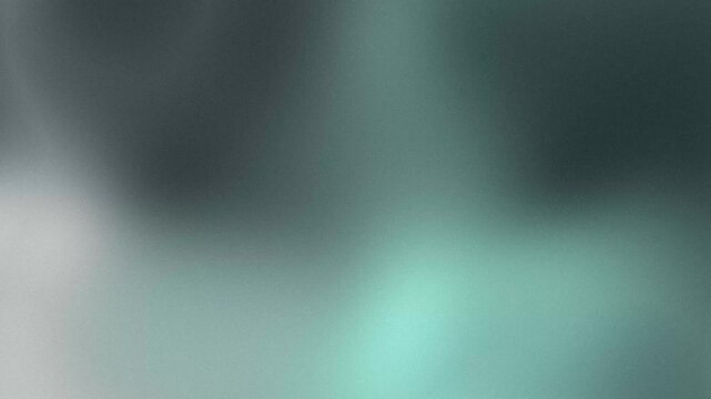 Light dark emerald grainy gradient background, Trendy color background, Blurred motion animation for opener, grain wallpaper, Flowing abstract animated backdrop, gradient mesh transition effect