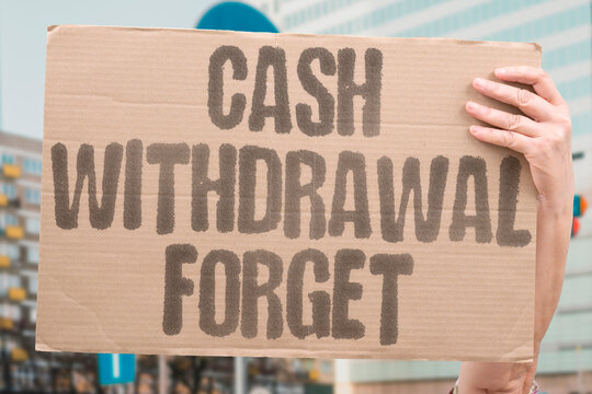 "Cash withdrawal forget" Taking out small amounts of cash is hard to track later. CASH. WITHDRAWAL. FORGET. TRACK. SPENDING.