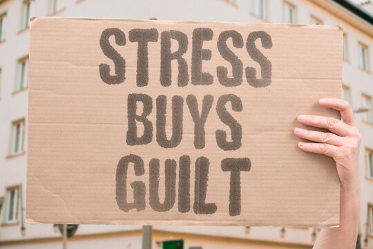 "Stress buys guilt" Financial anxiety can make even reasonable purchases feel wrong. ANXIETY. SPENDING. GUILT. JUDGMENT. MONEY.