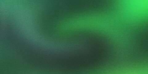 Grainy abstract dark green gradient background cinematic film noise texture subtle light leak effect moody emerald jade colors smooth transition wallpaper backdrop design element © Santiago
