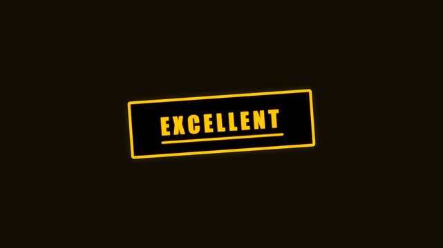 Excellent Gold Royal Framed Stamp Underlined Animation Motion Graphic Video Template