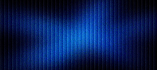 Fototapeta premium Abstract blue background with vertical lines and glowing light. Dark navy texture with neon stripes for technology wallpaper. Modern digital pattern with soft gradient for corporate backdrop.