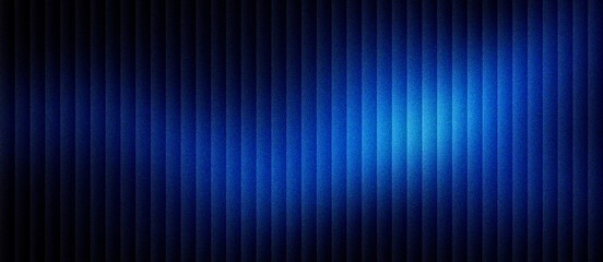 Fototapeta premium Abstract blue background with vertical lines and glowing light effects. Dark navy texture with neon highlights for technology banners. Futuristic striped pattern for corporate presentations.