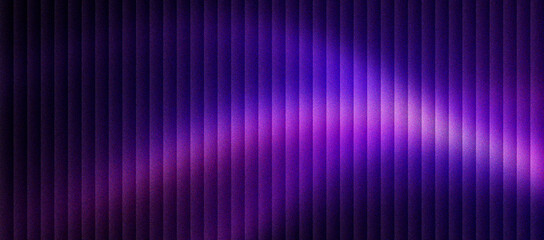 Purple neon light background with vertical lines. Abstract violet glowing stripes texture. Dark futuristic synthwave aesthetic for technology banners. Vibrant neon purple gradient wallpaper.