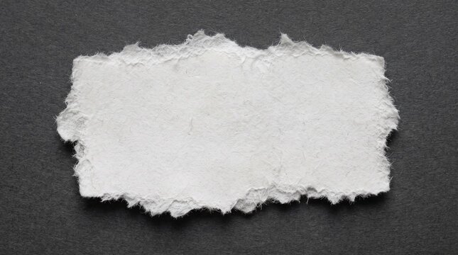 Torn paper on a dark gray background with a blank white space for text