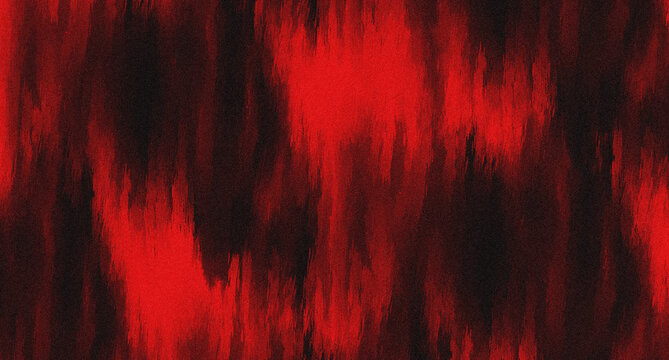 Abstract Dark Red and Black Background with Grainy Brush Stroke Texture