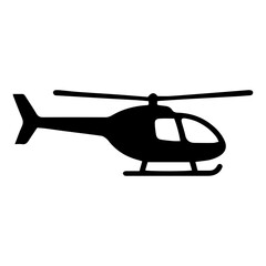 Obraz premium Helicopter Icon or Silhouette