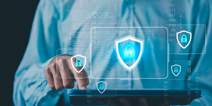 Cybersecurity analyst strengthens data protection, network security, cyber defense, information security, threat prevention, digital privacy, encryption, and secure access against cyber threats.