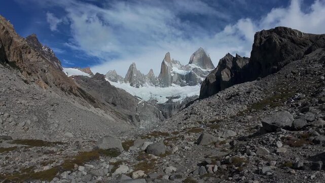 Mount Fitz Roy And Glacial Mountains Near El Chalt&eacute;n Patagonia Argentina