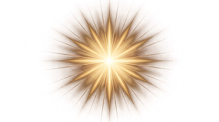 Fototapeta premium Golden sunburst explosion vector illustration for high-impact design and branding projects