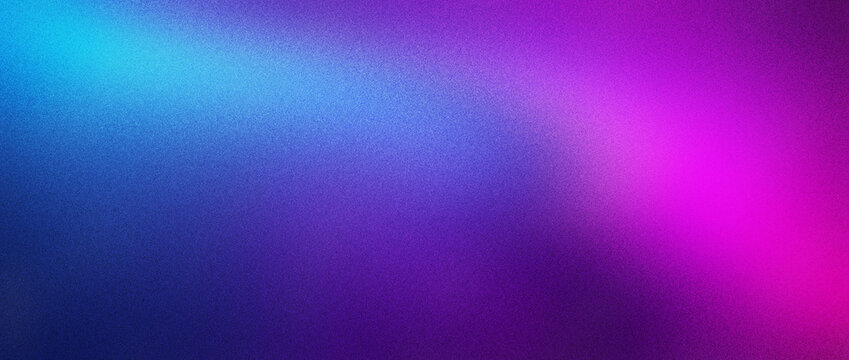 Neon colors flow, grainy texture effect, purple pink blue color gradient background blurred futuristic banner design