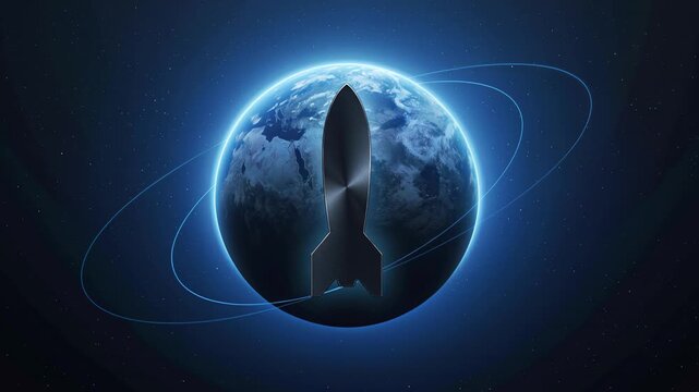 Glowing Earth and Nuclear Missile Symbolizing Global Nuclear Threat Awareness and Disarmament