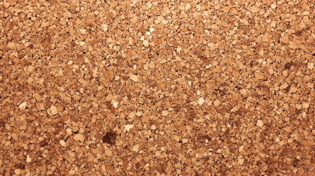 Natural cork granules background texture
