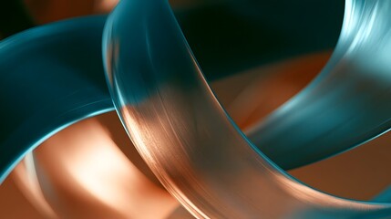 Naklejka premium Layered translucent frosted glass shapes
