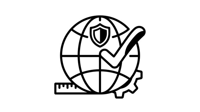 Global Security and Compliance Icon