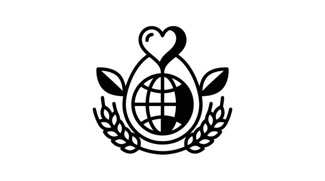 Global Sustainability and Love Icon