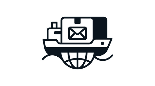 Global Shipping and Logistics Service Icon