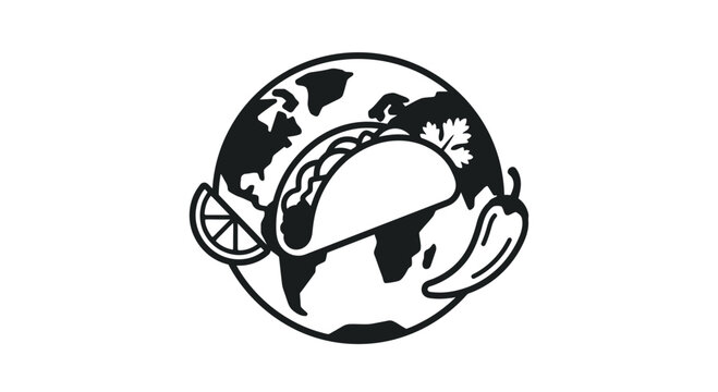 Global Taco Cuisine Icon
