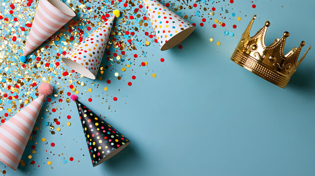 An illustration for a birthday concept with space for text.