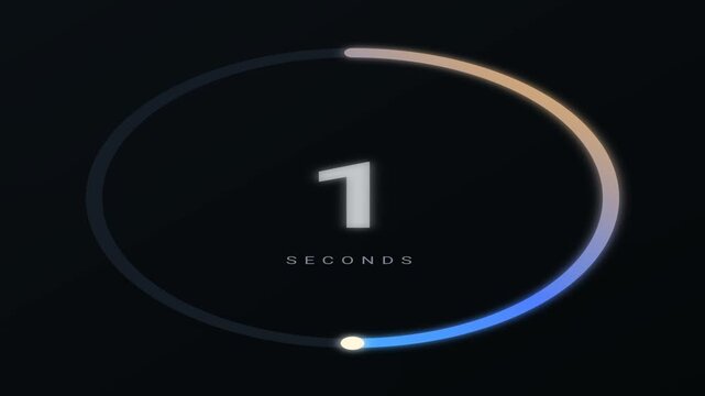 Futuristic digital track with rotating geometric nodes moving along a dark oval pathway dark background digital rotation tech background glowing points circular