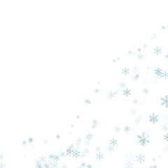 Fototapeta premium Soft Snowflake Winter Background with Large White Copy Space
