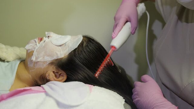 High frequency darsonval treatment for hair growth