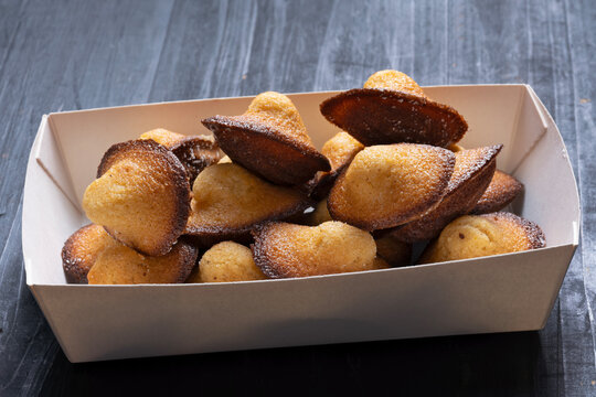 food truck tray of mini madeleines