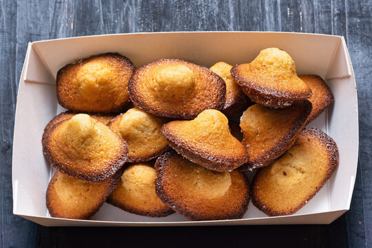 food truck tray of mini madeleines