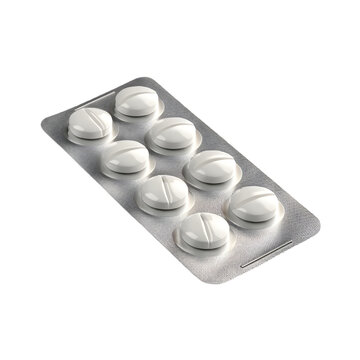 Fluoxetine Capsules Prescription Medicine Bottle Photorealistic Render on Clean White Background
