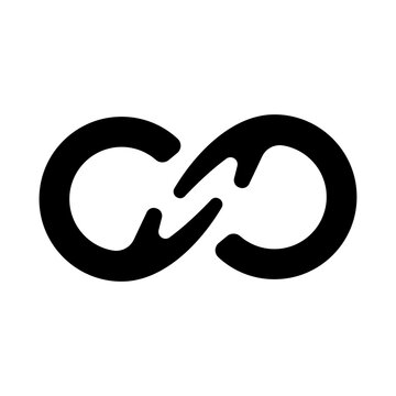Long-Term Harmony Icon - Solid Black